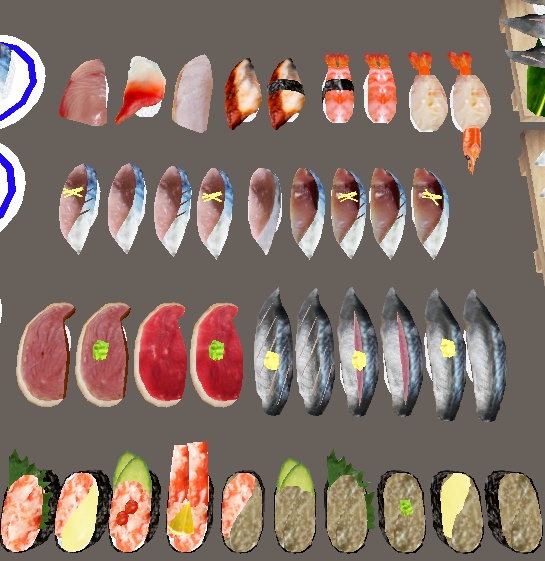 【3D小物】二満”貫”全席(お寿司セット2)