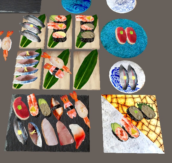 【3D小物】二満”貫”全席(お寿司セット2)