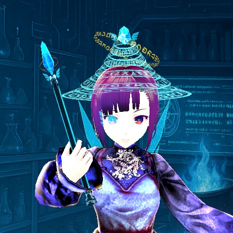 【3D小物】電脳世界の魔女セット