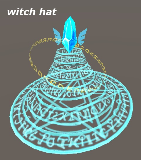 【3D小物】電脳世界の魔女セット