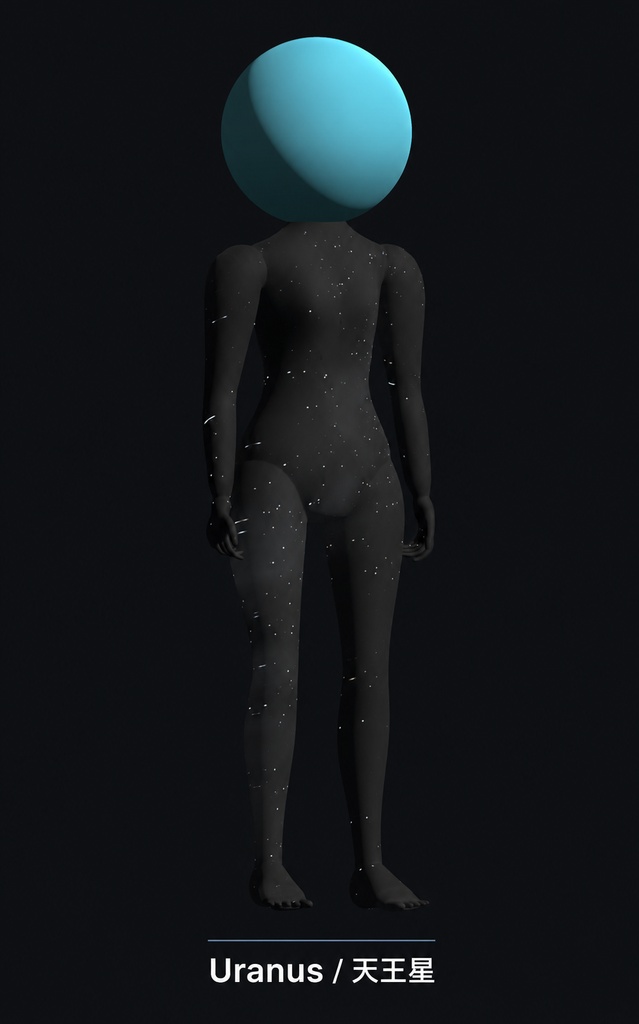 【VRChat・PC専用】COSMOS-MAN|天体と夜空のアバター・全9種・各500円
