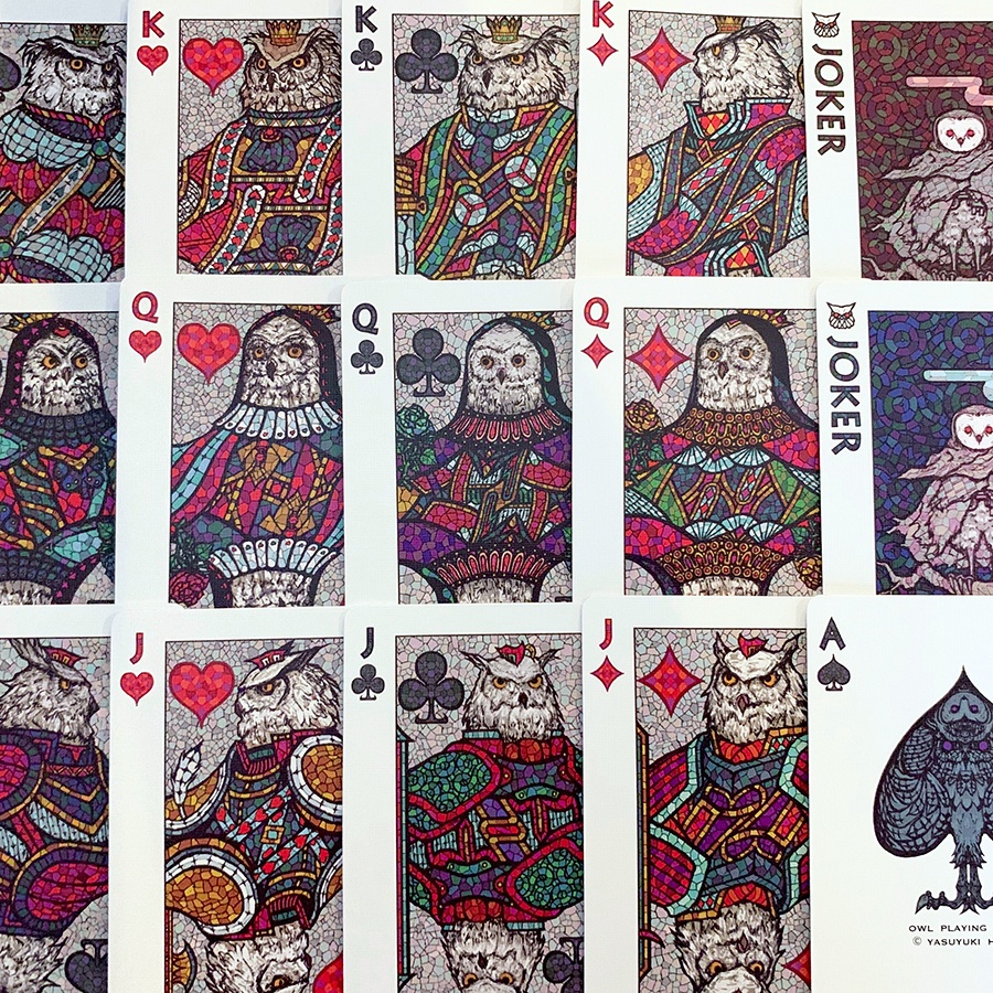 Bicycle Owl Playing Cards (カスタムバイスクル フクロウ オリジナル トランプ )
