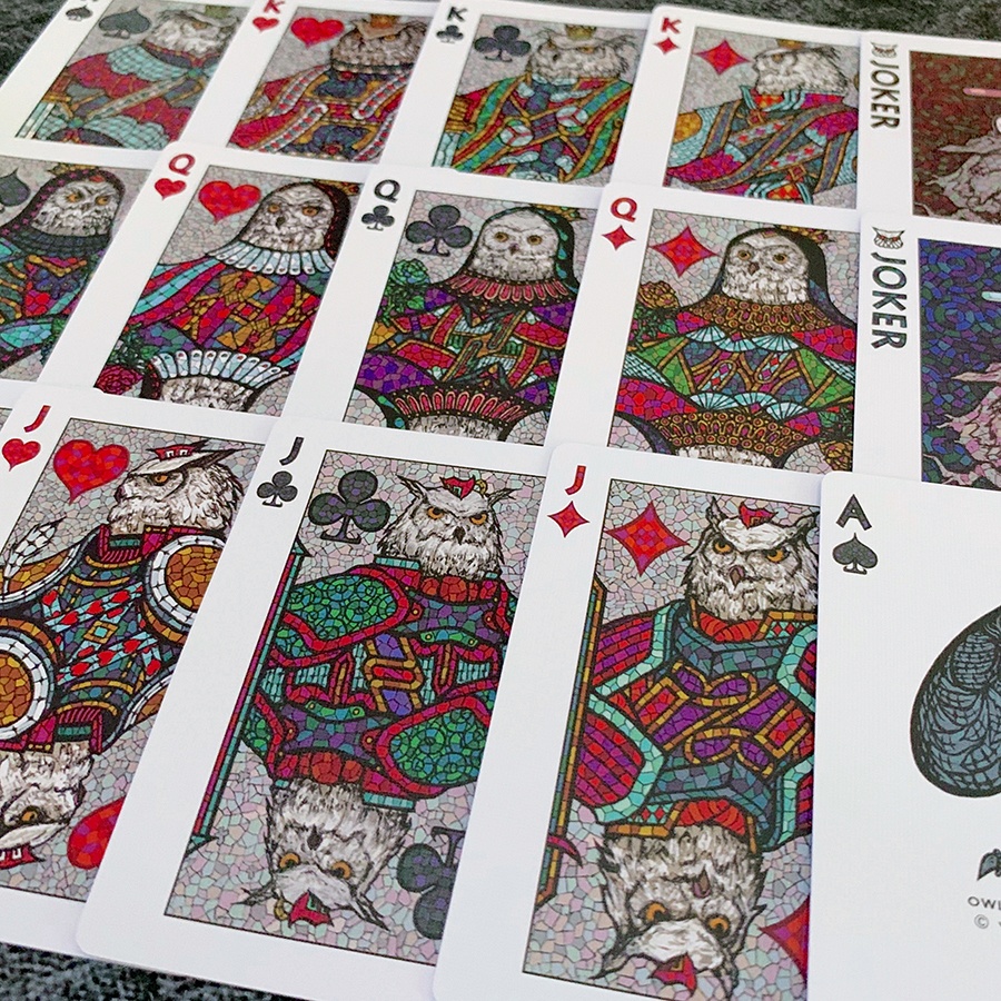 Bicycle Owl Playing Cards (カスタムバイスクル フクロウ オリジナル トランプ )