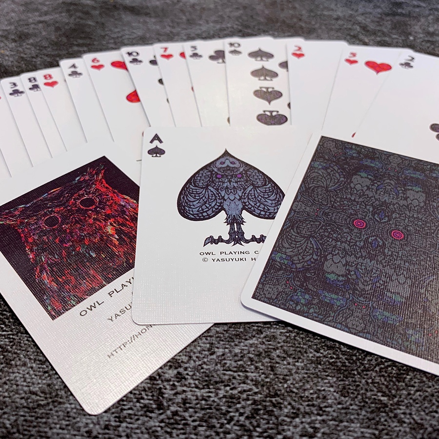 Bicycle Owl Playing Cards (カスタムバイスクル フクロウ オリジナル トランプ )