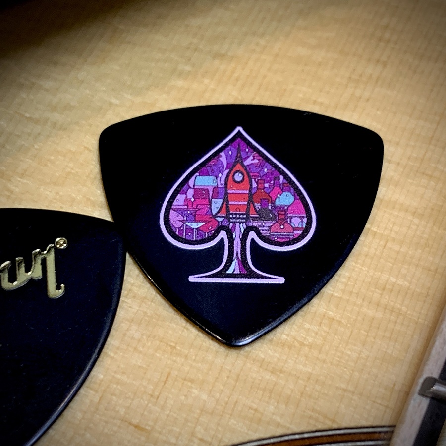 カスタムギブソンギターピック(FUTURE BAR)