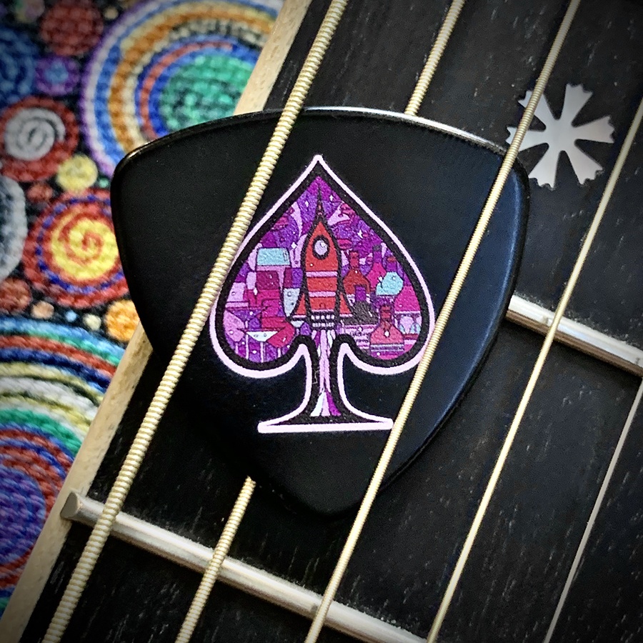 カスタムギブソンギターピック(FUTURE BAR)