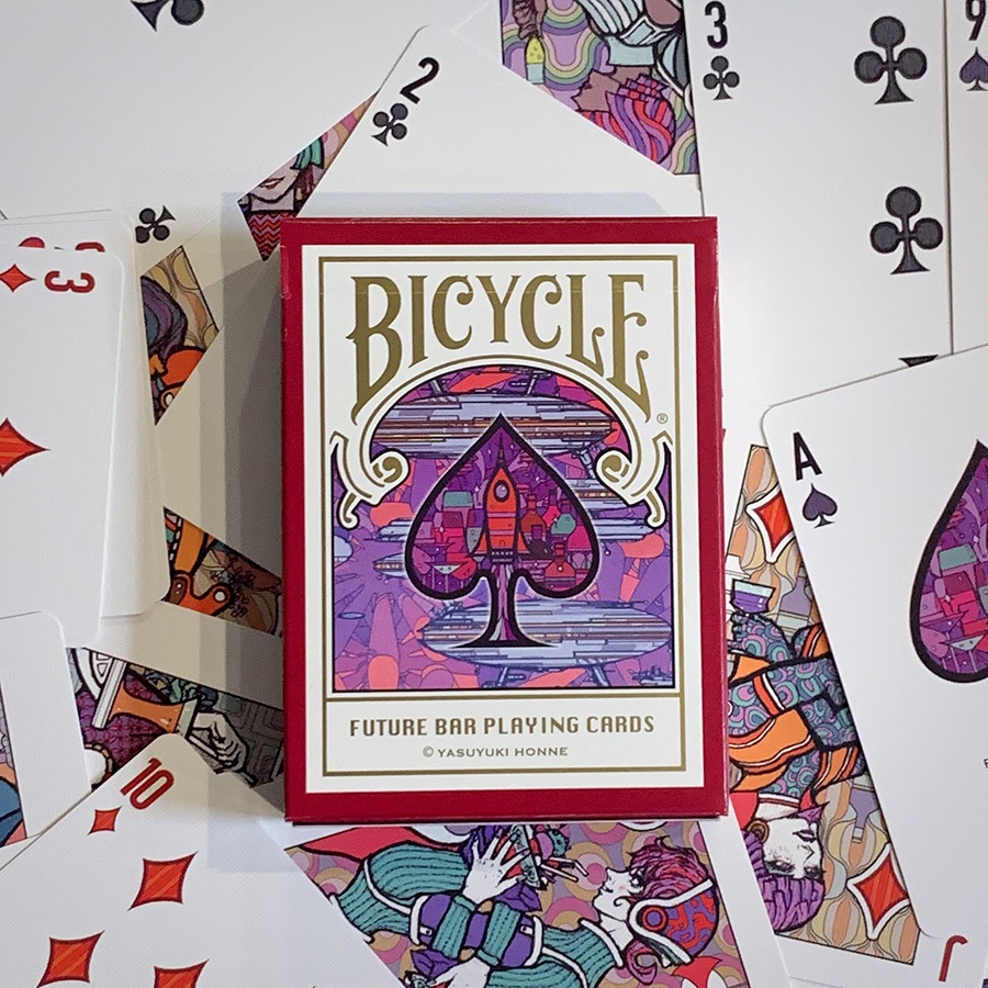 Bicycle Future Bar Playing Cards (カスタムバイスクル オリジナル トランプ ホンネラボ BOOTH