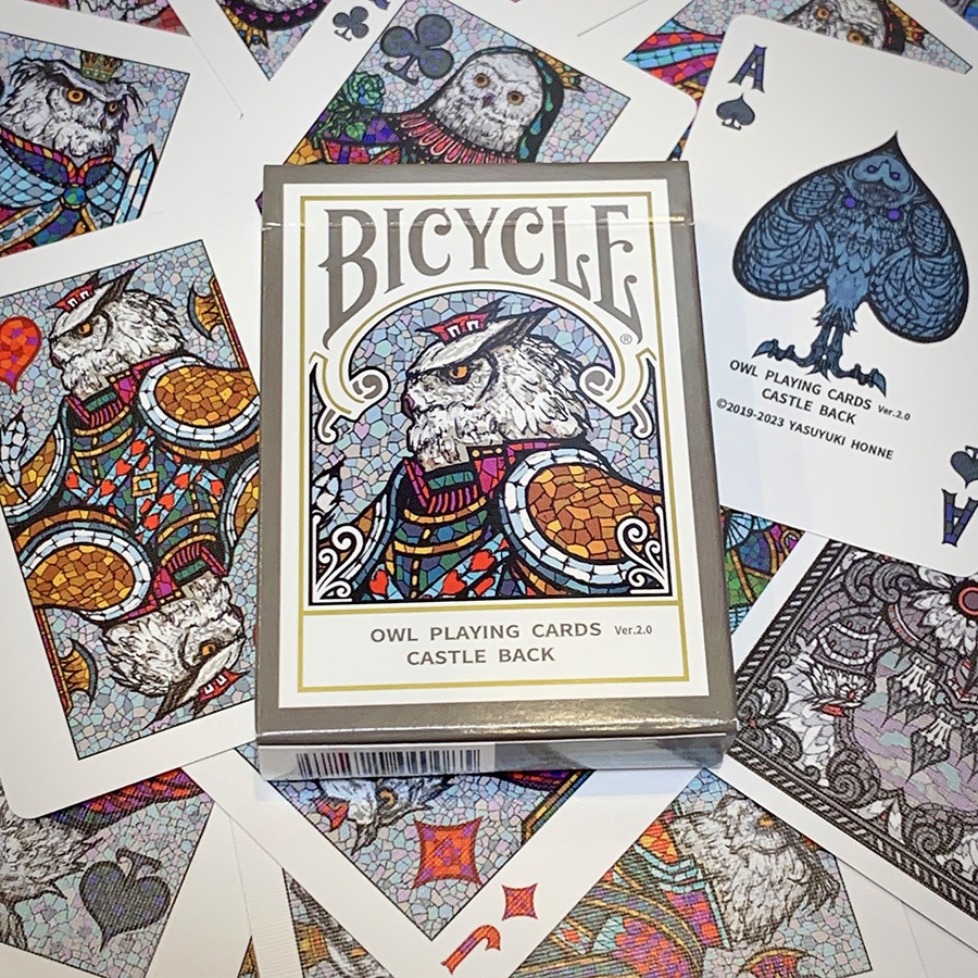 Bicycle Owl Playing Cards (Ver.2.0)Castle Back (カスタムバイスクル オリジナル トランプ )