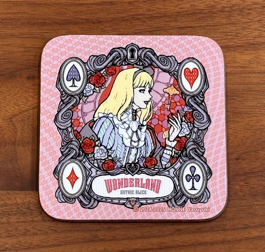 木製コースター(GOTHIC ALICE WONDERLAND)