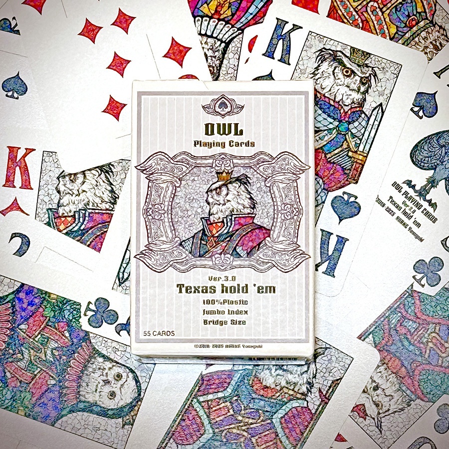 Owl Playing Cards (Ver.3.0)Texas hold 'em 【オリジナルトランプ】