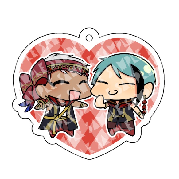 アクリルキーホルダースイッチハート各種【匿名配送】