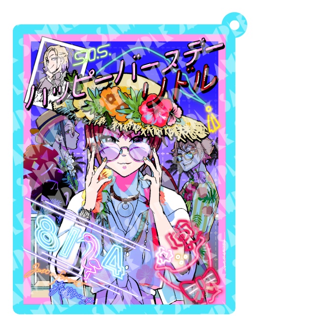 長方形アクリルキーホルダー各種【匿名配送】