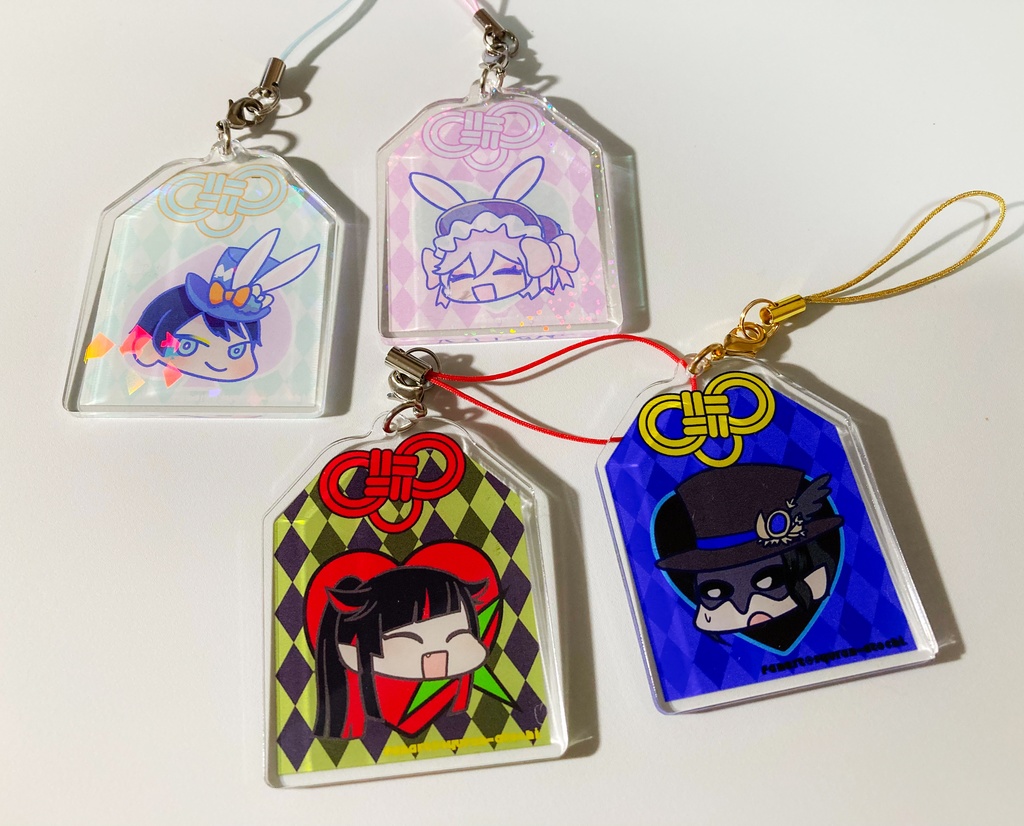 お守り風アクリルキーホルダー 各種【匿名配送】