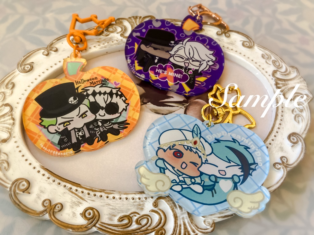 フチ無しアクリルキーホルダー各種【匿名配送】