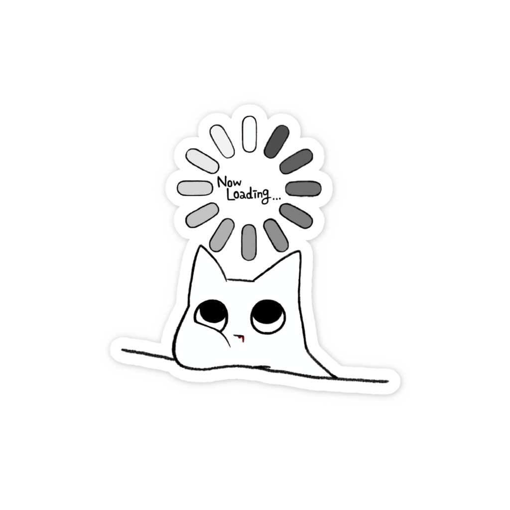 ちょっとまってな…🌀ちっこいステッカー