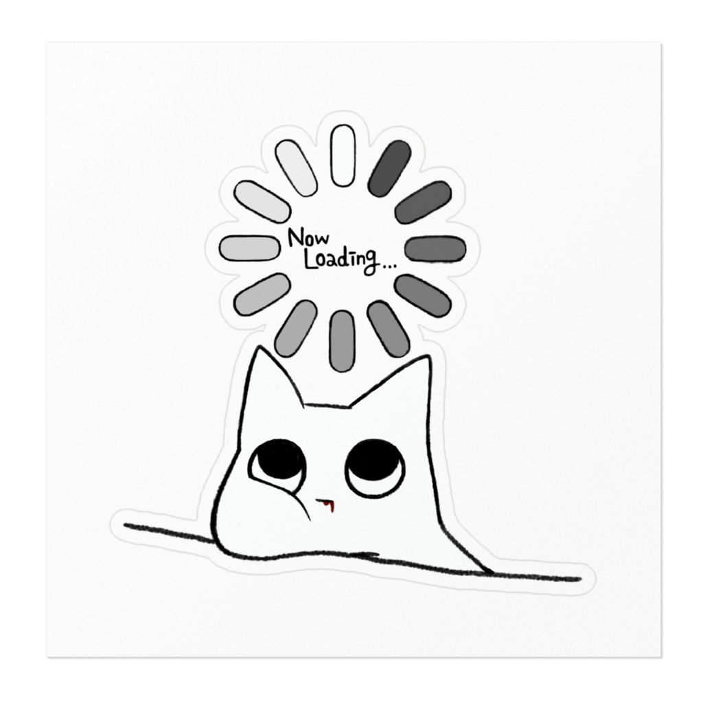 ちょっとまってな…🌀ステッカー