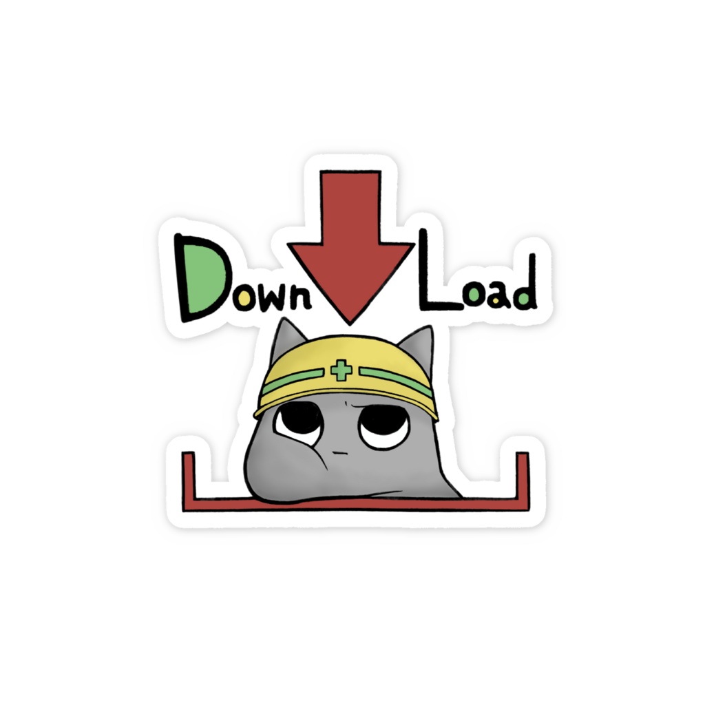 データらっかちゅうい⚠️ちっこいステッカー