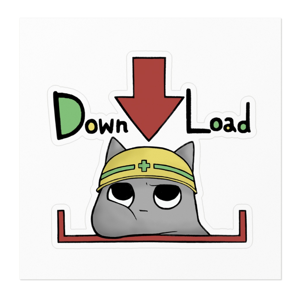 データらっかちゅうい⚠️ステッカー