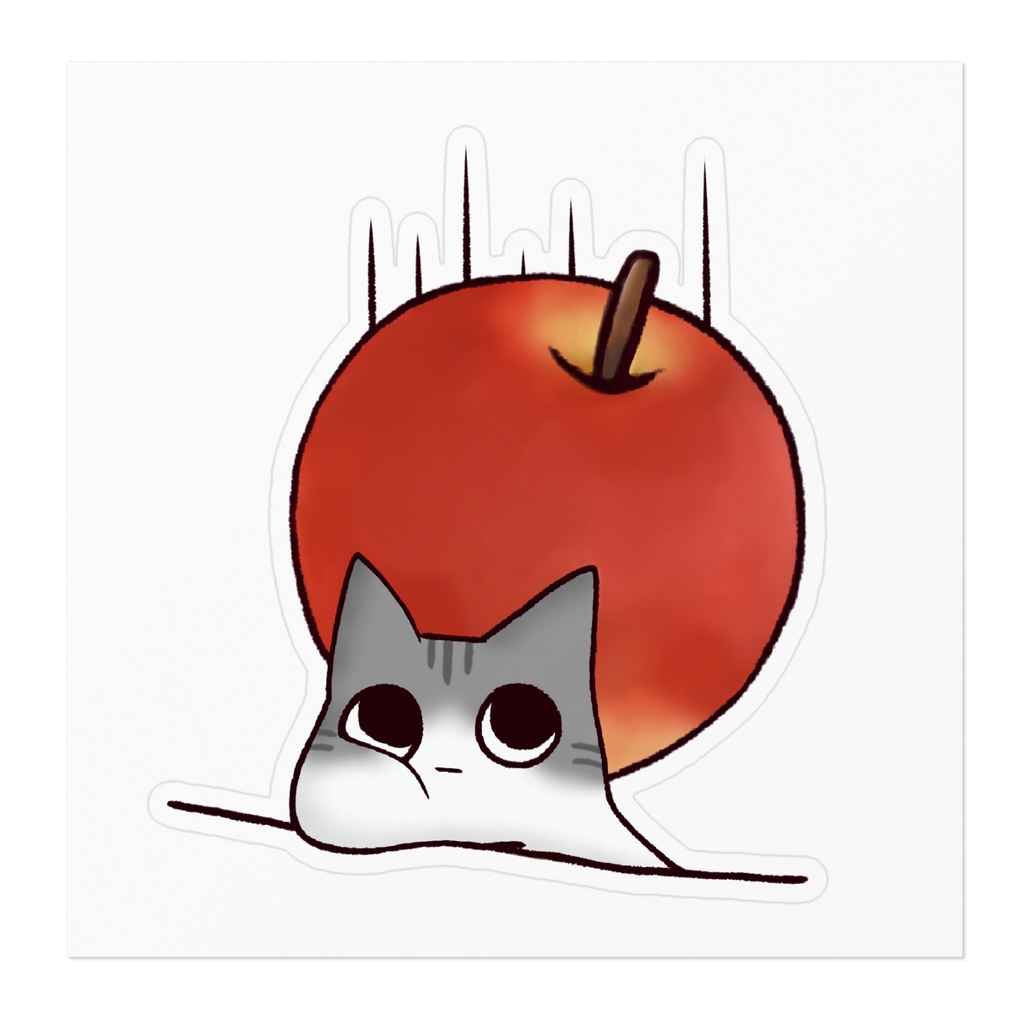 しゃっきしゃきの あかいやつ🍎ステッカー