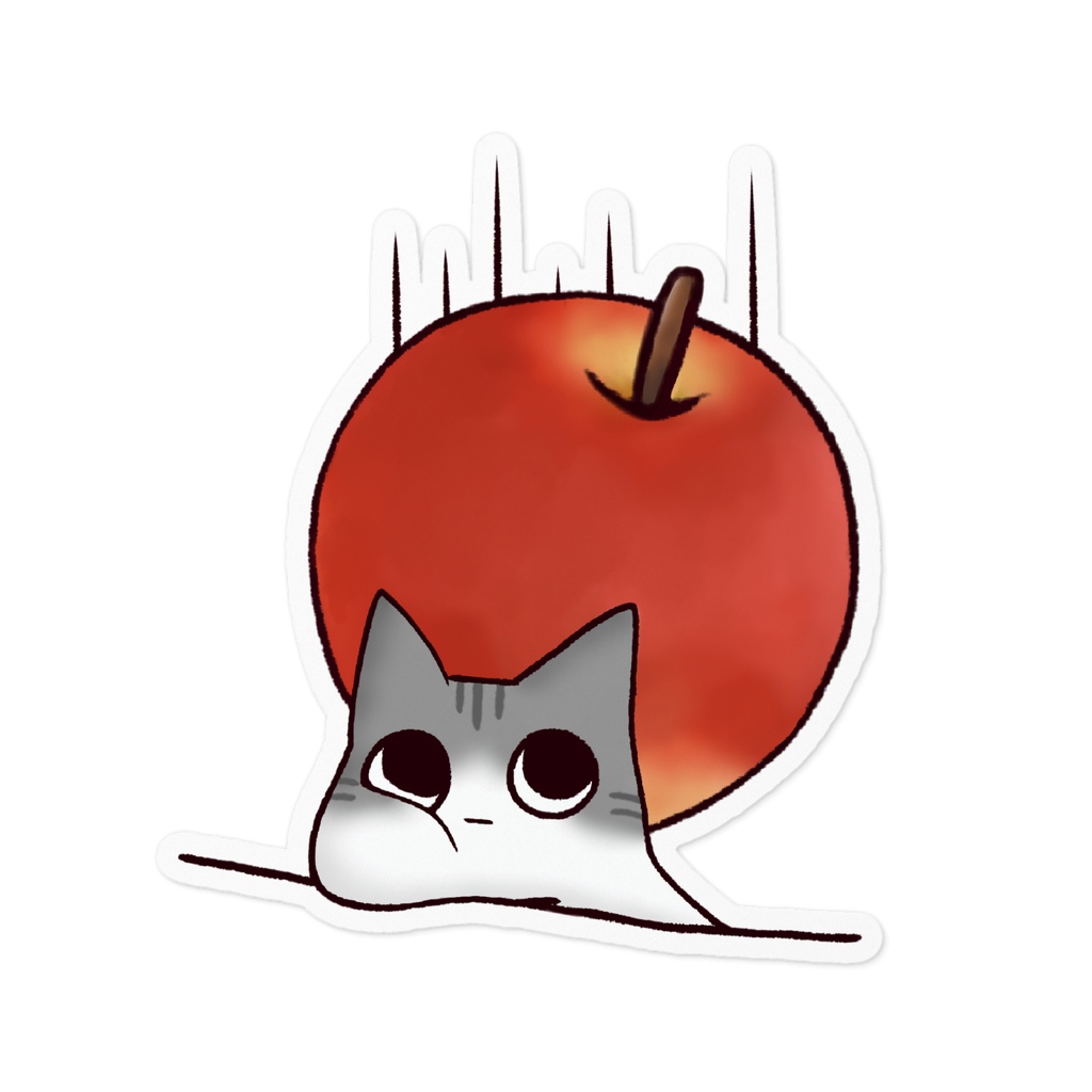 しゃっきしゃきの あかいやつ🍎ステッカー