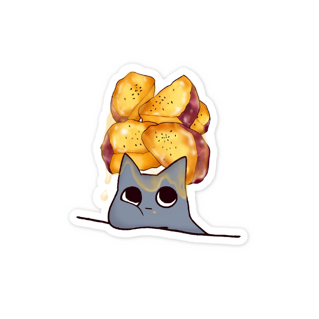 まみれろ あま~いゆうわく🍠ちっこいステッカー