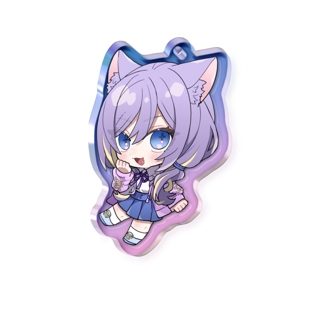 宵辻なざみ生誕記念SDオーロラアクリルキーホルダー