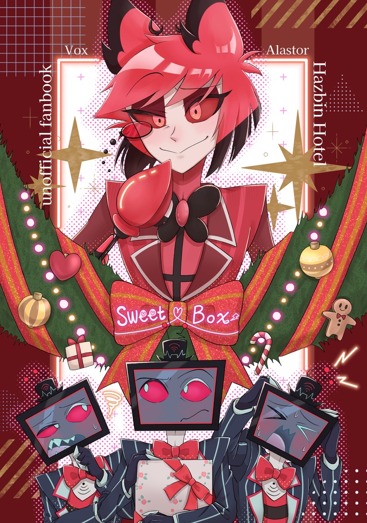 Sweet Boxとステッカーのセット