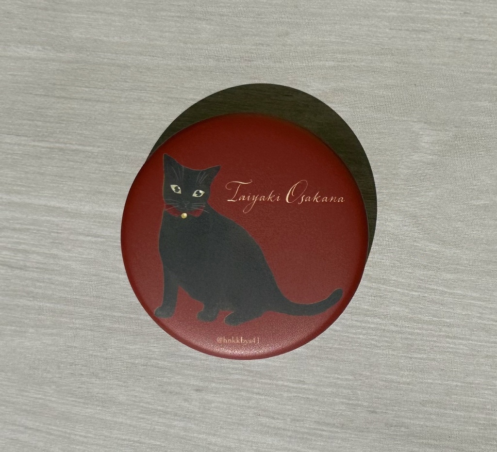 オリジナル黒猫缶バッジ