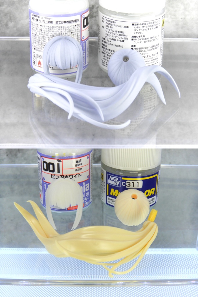 ねんどろいど髪パーツ、美プラの髪パーツなど、リペイント致します。