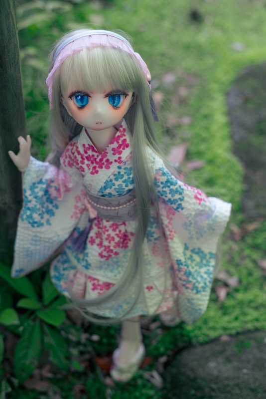 キモノドレス(紫陽花)