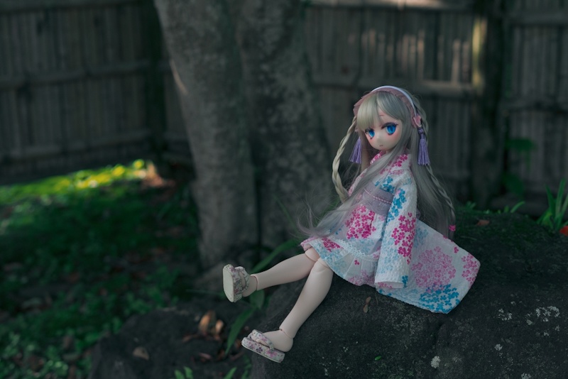 キモノドレス(紫陽花)