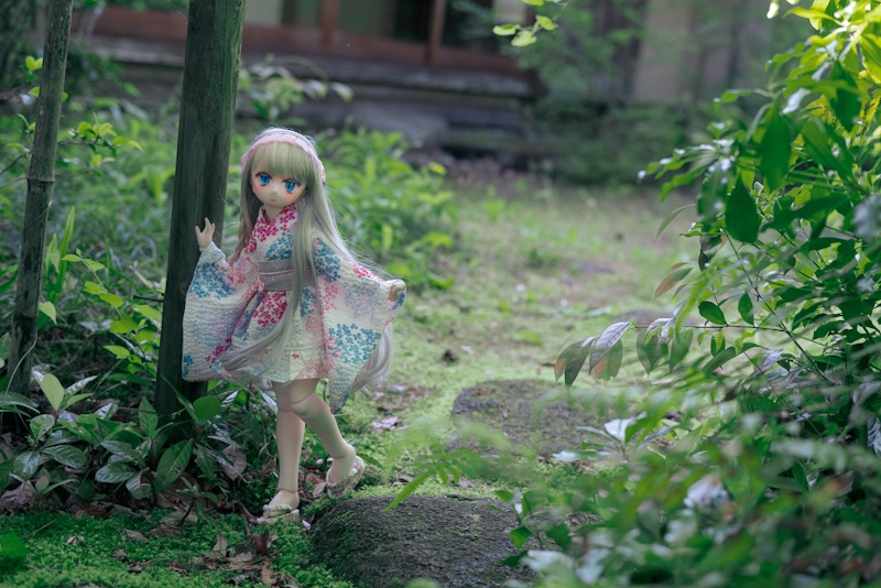 キモノドレス(紫陽花)