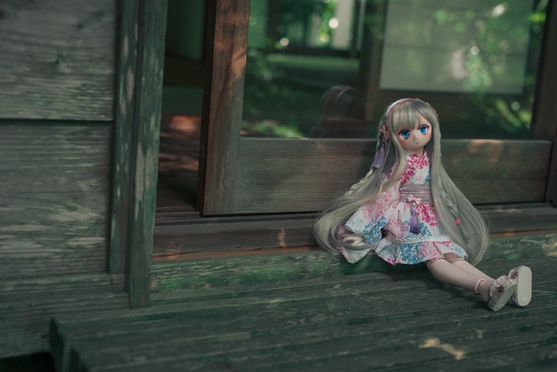 キモノドレス(紫陽花)