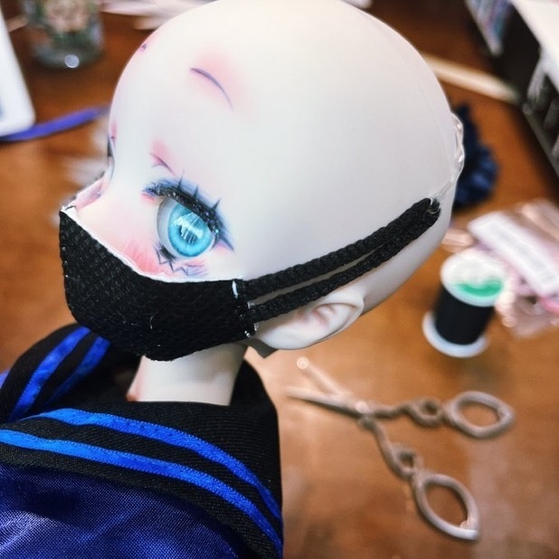 DD/MDD 不織布黒マスク