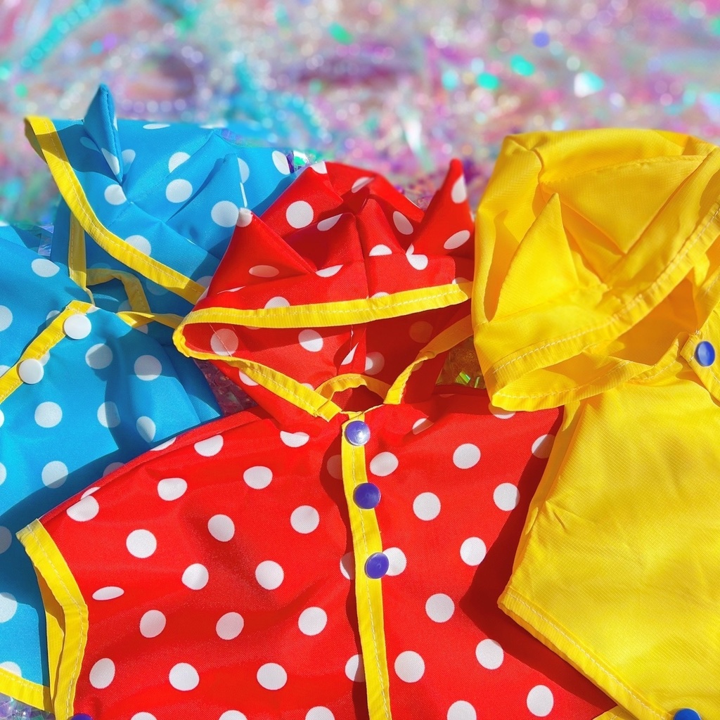 ねこさんレインポンチョ(40cmドール)