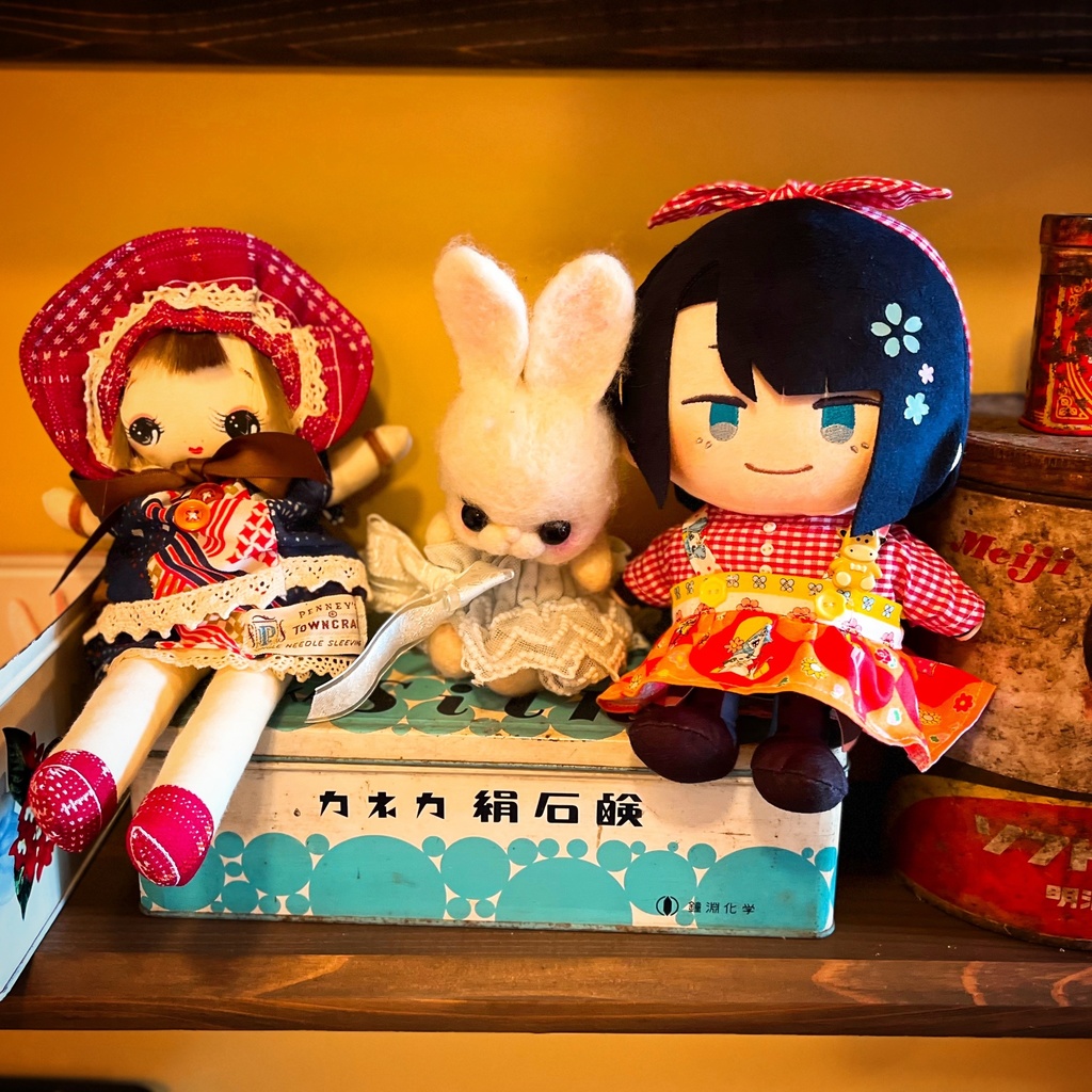 20cmぬいのレトロスタイルSET