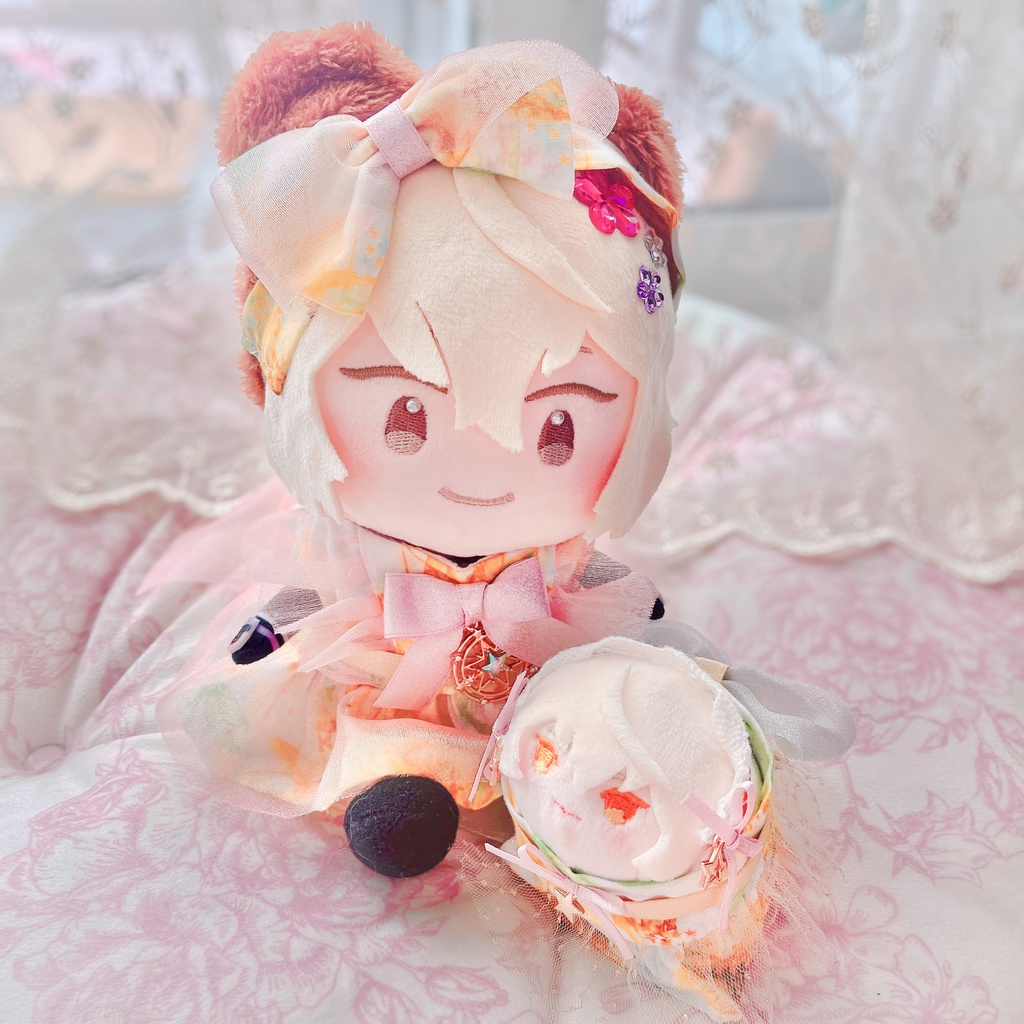 おもちのフリルリボンワンピSET