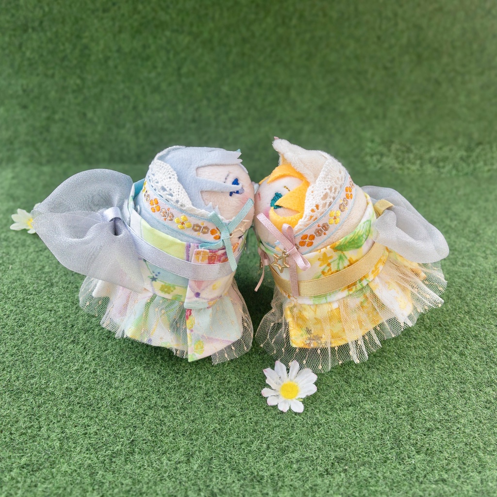 おもちのフリルリボンワンピSET