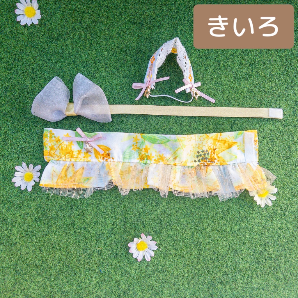 おもちのフリルリボンワンピSET