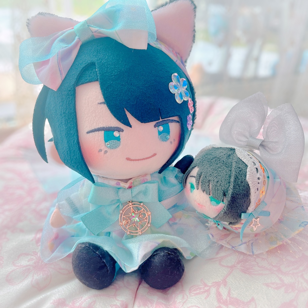 おもちのフリルリボンワンピSET