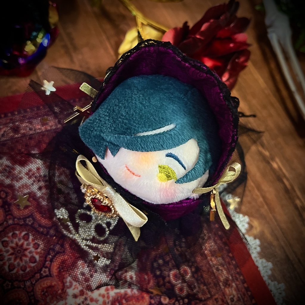 【おもち】闇夜の薔薇と髑髏のドレスSET