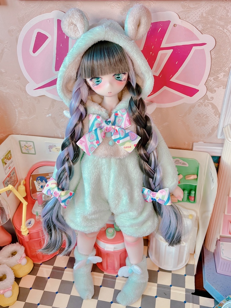 【MDD】天使のくまちゃんロンパースSET