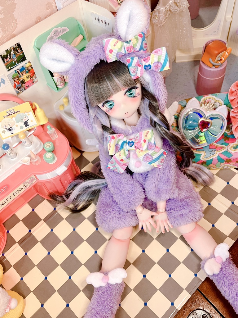 【MDD】天使のくまちゃんロンパースSET