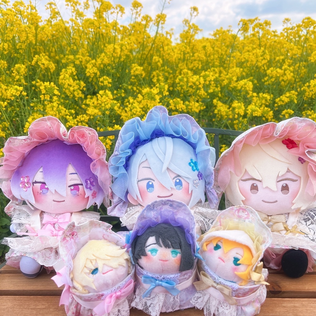 【おもち】花柄エプロンワンピースSET