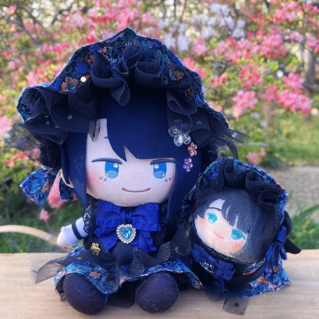 【おもち】花柄エプロンワンピースSET