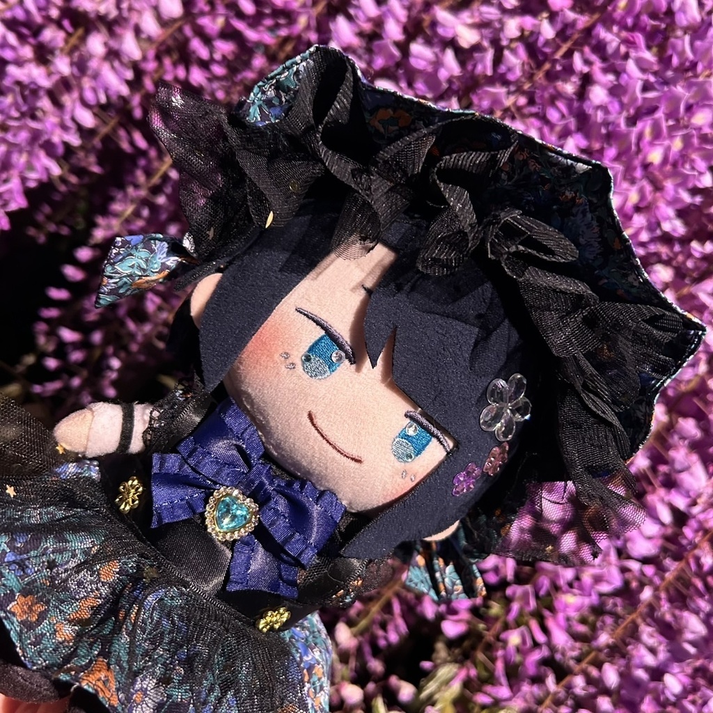 【ぬい】花柄エプロンワンピースSET