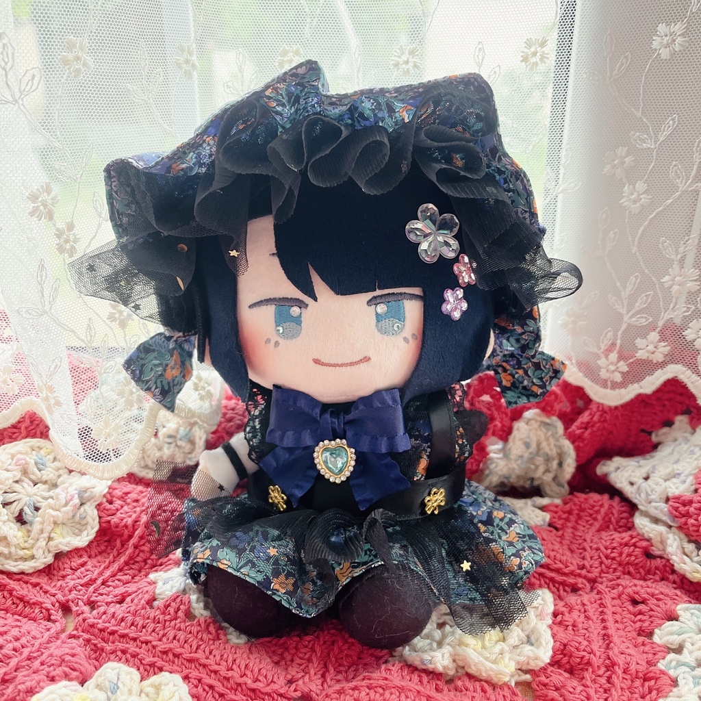 【ぬい】花柄エプロンワンピースSET