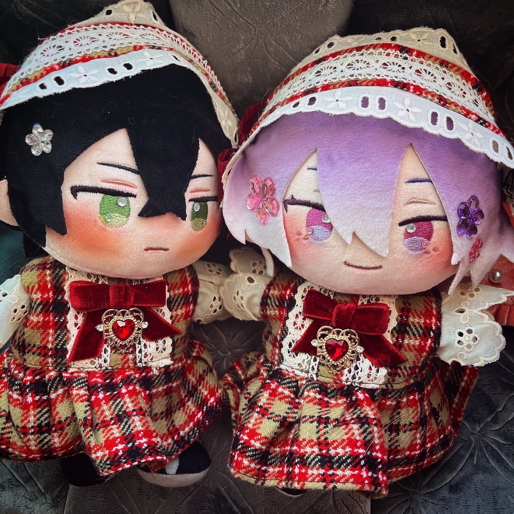 【ぬい】チェック柄ロリィタワンピースSET