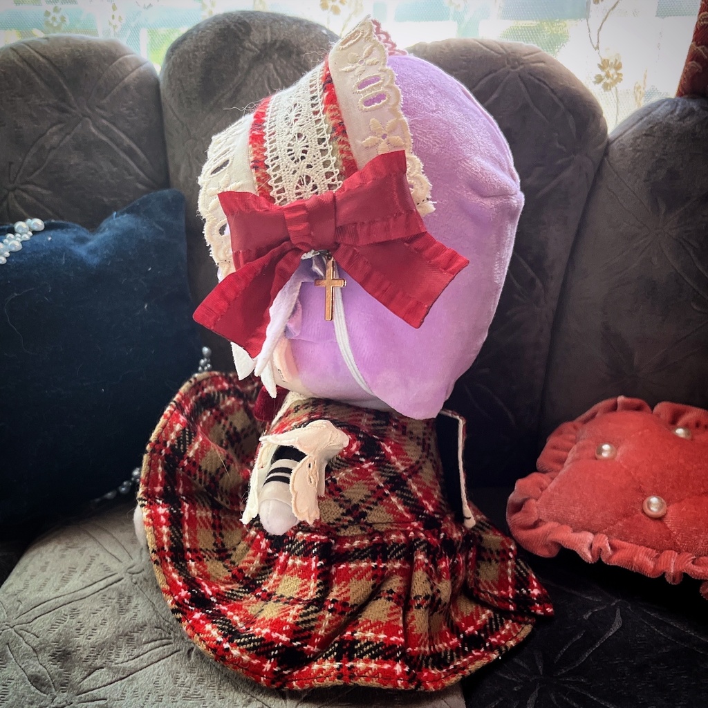 【ぬい】チェック柄ロリィタワンピースSET