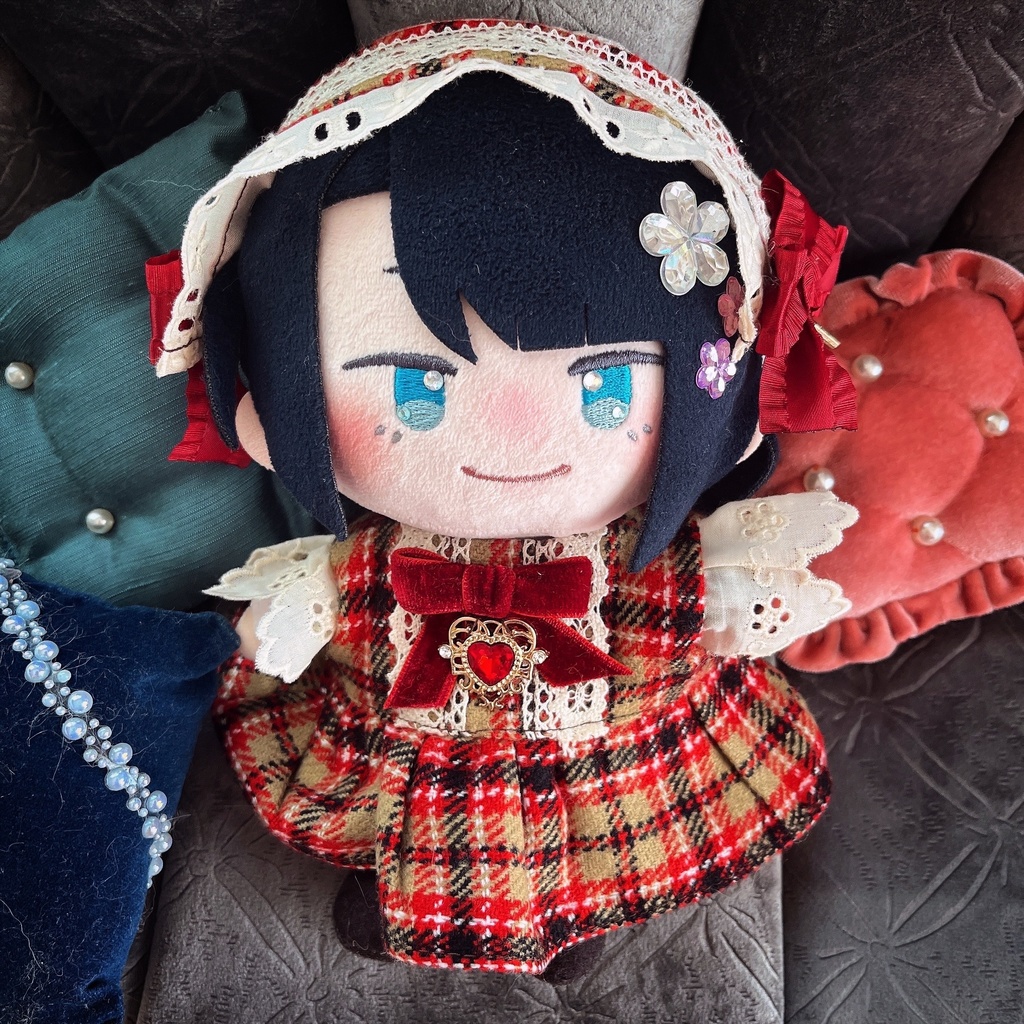 【ぬい】チェック柄ロリィタワンピースSET